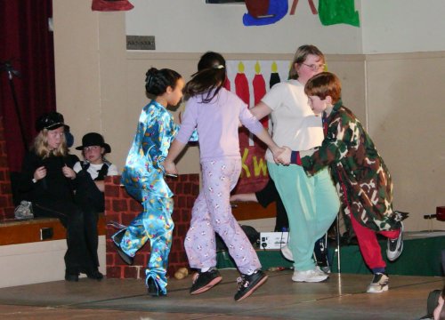 James dancing at the school concert